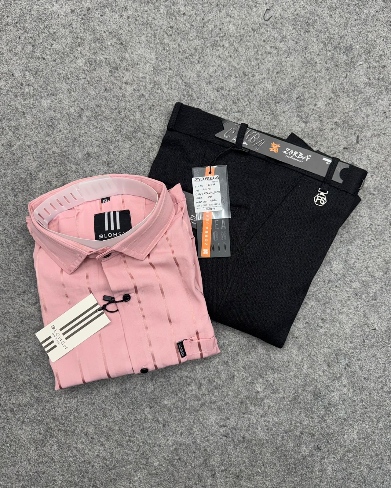 Party Wear Stripes + Linen Polo Fit